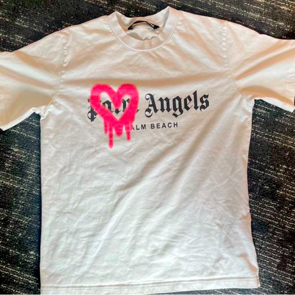 PALM ANGLES SHIRT 
WHITE